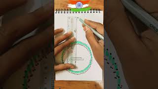 India 🇮🇳 Flag Drawing