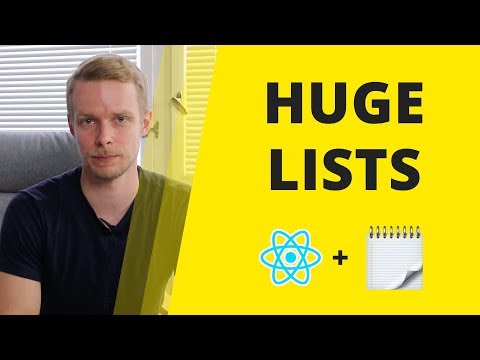 How to render HUGE lists in React?