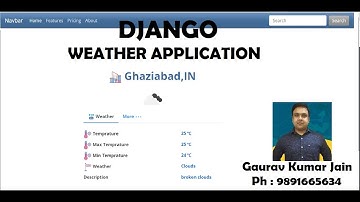 Weather App in Django