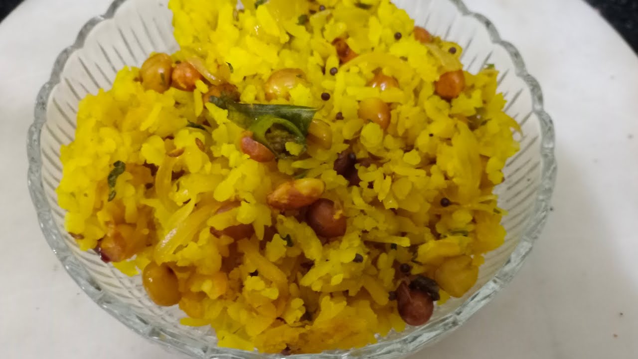 Maharashtra ka famous kanda Poha easy n healthy snacks 🤤