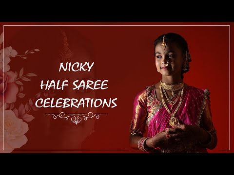 Nicky Half Saree Event Celebrations