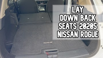 How to lay down back seats of 2025 Nissan Rogue video #nissan #nissanrogue