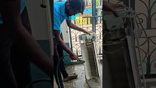 🧑🔧 AC UNIT DEEP CLEANING WORK ✅ #deepcleaning #acservice #homeappliances #shorts