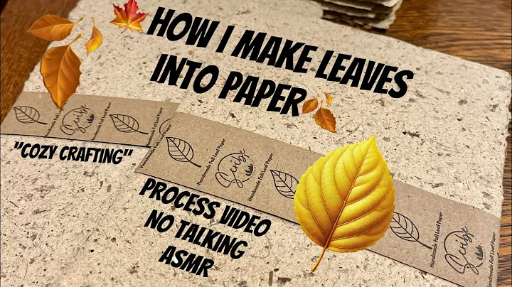 How to Make Leaves into Paper! No Talking Process Video! #DIY #artsandcrafts