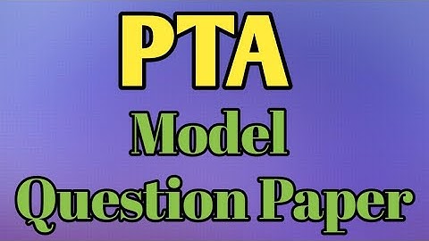 PTA Model Question Paper | 10th STD |  Mystery Times