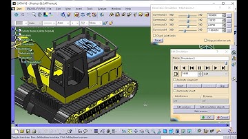 Catia Tutorial   DMU Kinematics   Simulation   Excavators