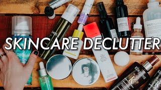 DECLUTTERING ALL OF MY SKINCARE \& HAIRCARE (2020) | minimalism