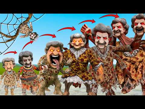 NEW EVOLUTION OF ALL PHASES ROBLOX SURVIVE AT GRANDMA'S MONSTER In Garry's Mod!