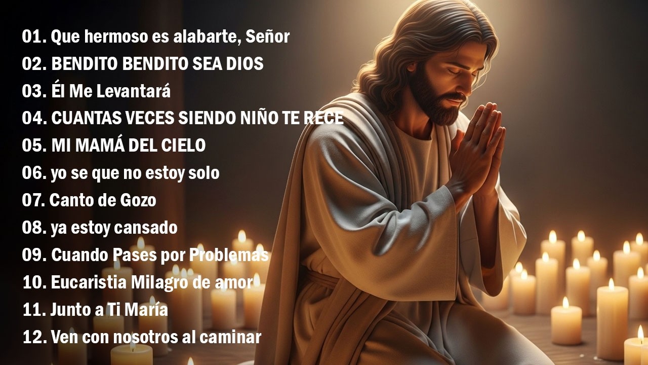 15 ALABANZAS CATÓLICAS Poderosas Para Reducir el Estrés🙏 INTENTA ESCUCHAR ESTA CANCIÓN SIN LLORAR