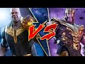 Infinity war Thanos vs Avengers Endgame Thanos