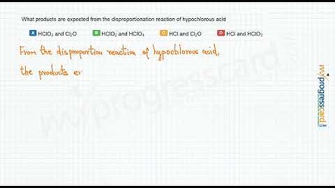 What products are expected from the disproportionation