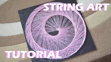 SPIRAL STRING ART | TUTORIAL | DIY | timelapse