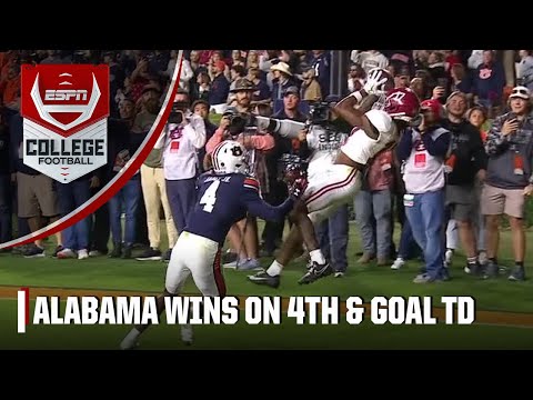 ALABAMA MIRACLE 😮 Isaiah Bond scores game-winning TD on 4th down | ESPN College Football