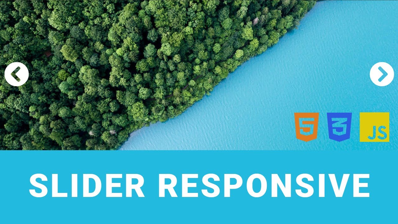Un Slider responsive avec HTML, CSS et JAVASCRIPT (Projet pour ...