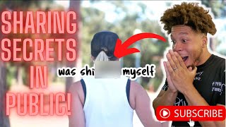 STRANGERS SHARING WEIRD SECRETS IN PUBLIC! | Thoraya