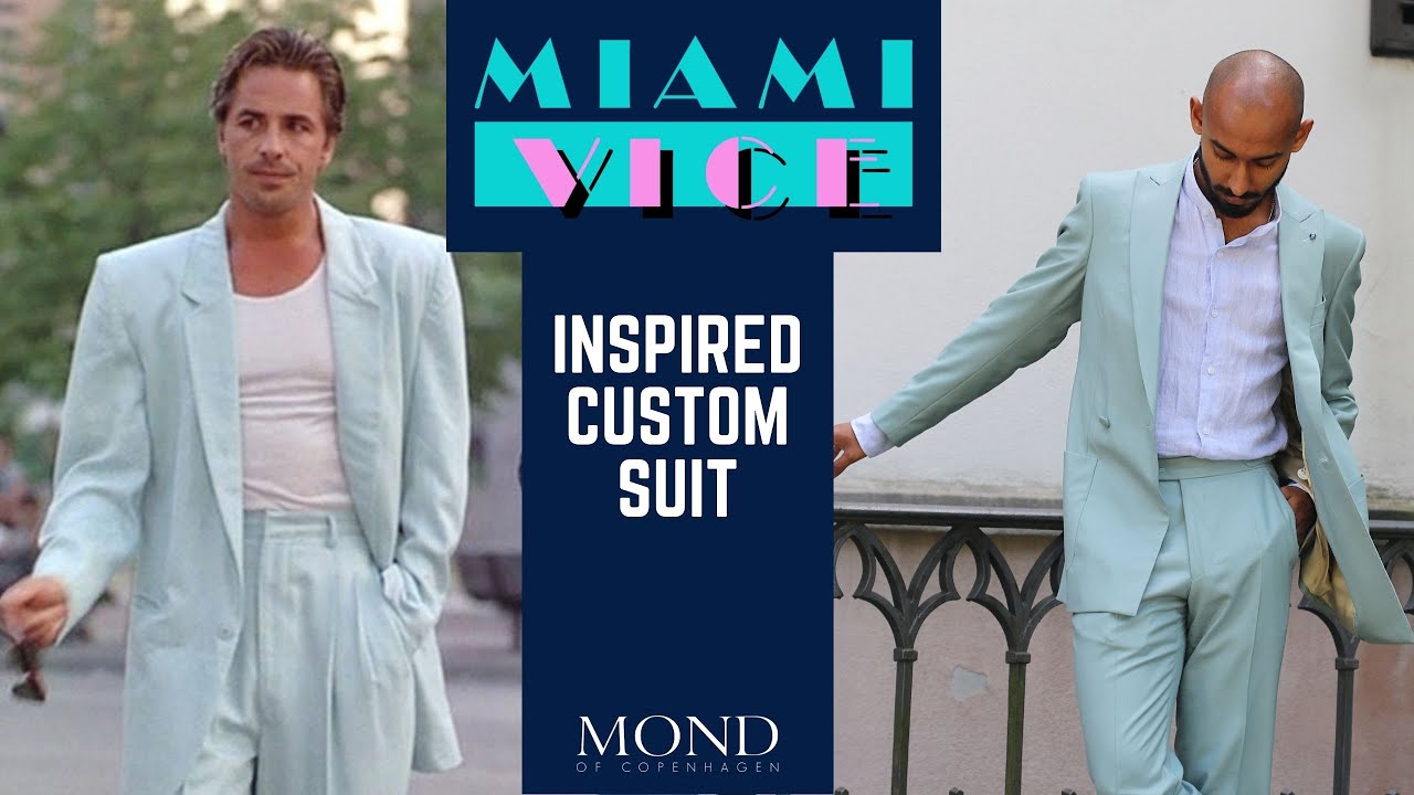 Bringing the 80s back Miami Vice Inspired Custom Suit YouTube