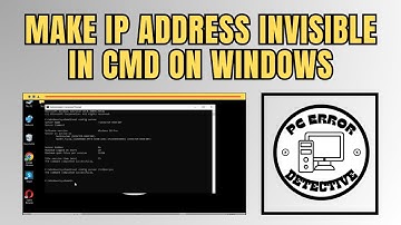 How to Make IP Address Invisible in CMD on Windows 10