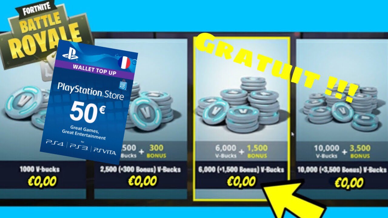 Comment avoir des v-bucks gratuit sur fortnite ?!?!(no glitch ) - YouTube