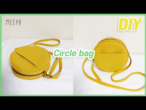 DIY Cute purse bag|동그라미 가방 만들기|탬버린 가방|Shoulder Bag|Round|둥근|circle|crossbody |라운드|마카롱백|크로스백|サークルバッグ