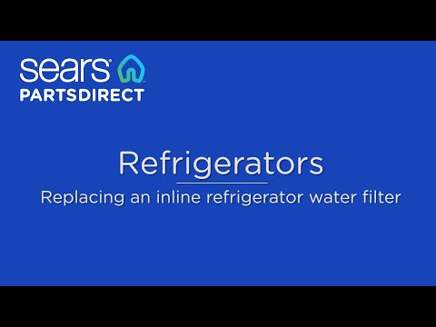 How to replace an inline refrigerator water filter