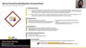 Journey Check – SAP Cloud Platform Neo to Multi-Cloud Migration | ESAC 2020