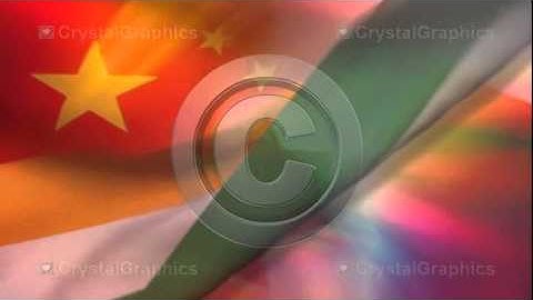 Video Clips for PowerPoint by CrystalGraphics - China India Flag Loop