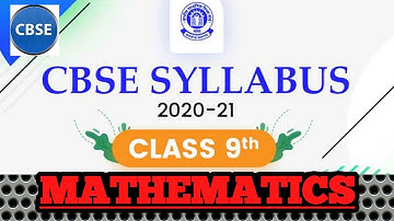 MATHEMATICS SYLLABUS OF CLASS 9th | 2020-21 SESSION | CLASS 10 CBSE GYAN |