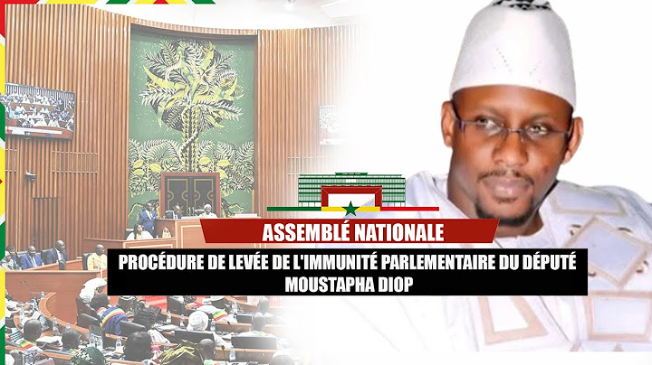 Direct Assemblée nationale : la levée de l'immunité parlementaire du député Moustapha Diop