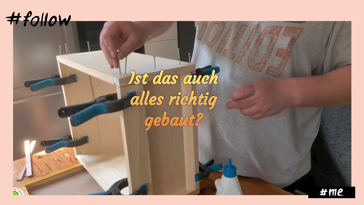 Originales YouTube-Bild vom Zusammenbau einer Bienen-Zarge