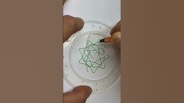 Simple Spirograph design Satisfying Video #shorts #ytshorts #viral