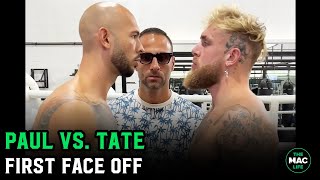 Jake Paul vs. Andrew Tate Face Off