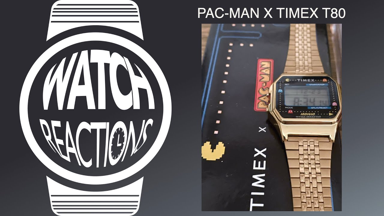 RETRO PACMAN WATCH - Timex X Pac-man T80 Watch Reaction - YouTube