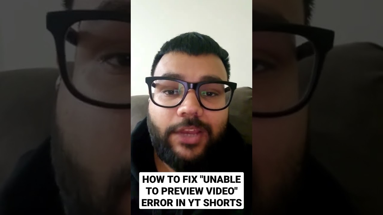 unable to preview video problem solved|How to Solve Youtube Unable to Preview Video Problem #shorts