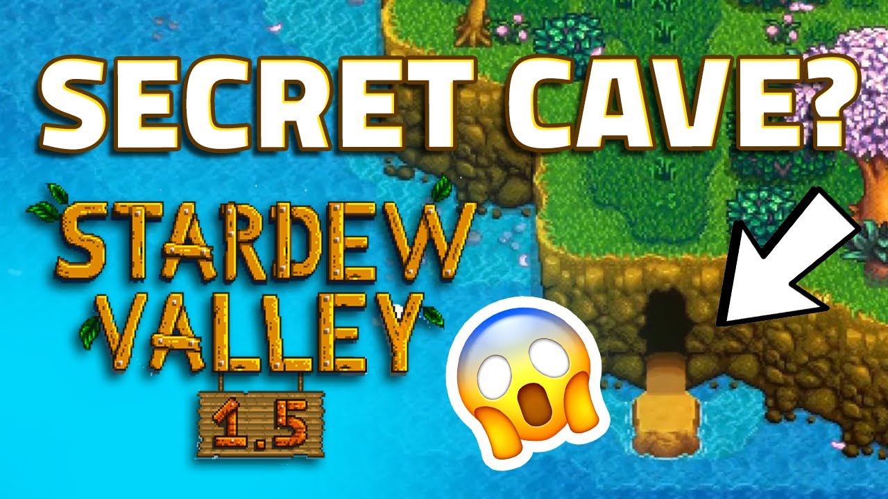 THERE'S A SECRET CAVE? STARDEW VALLEY 1.5 BEACH FARM UPDATE YouTube