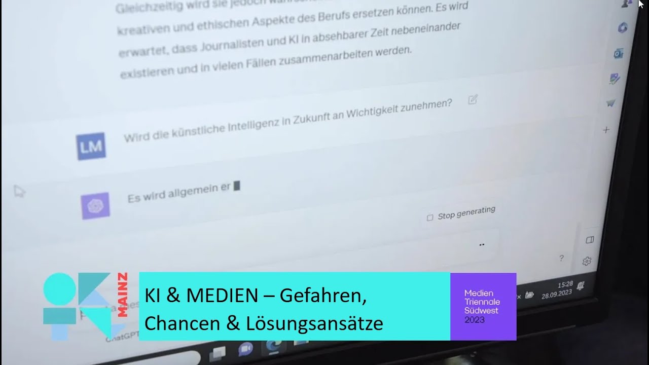 KI im Journalismus - Chancen, Gefahren und Lösungsansätze? I OK TV Mainz