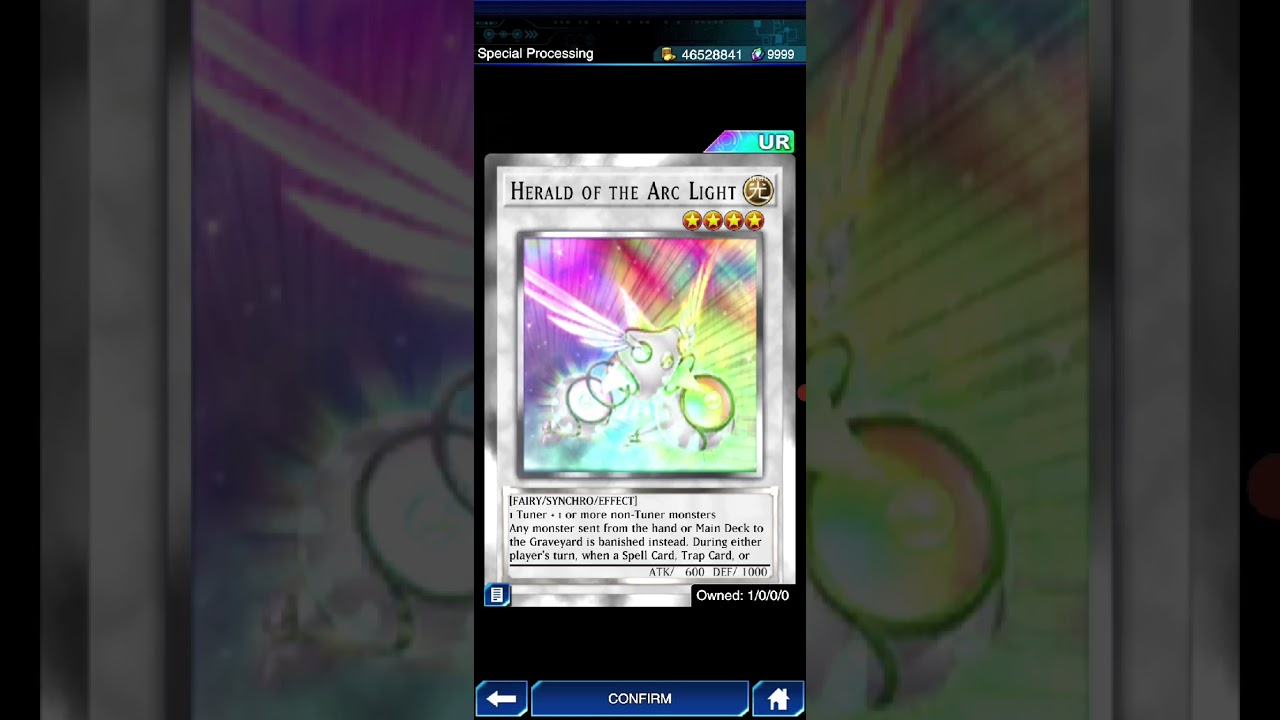 Yu-Gi-Oh! Duel Links | Herald Of The Arc Light | Special Processing | Aurora Rare