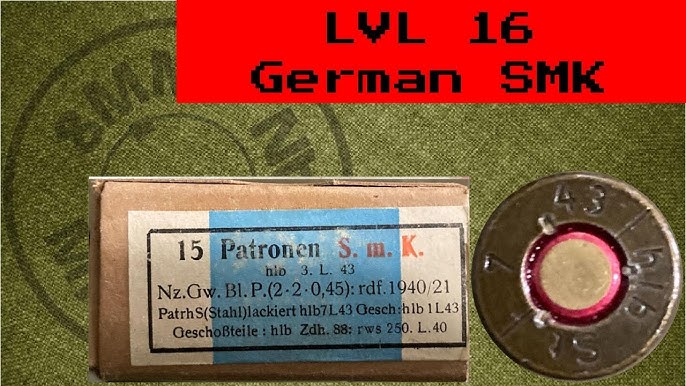 Angebotsaktion TESTING German WWII Surplus Review AP Ammo YouTube Ammunition Mauser 8MM SmK 7.92x57 Armor - Milsurp Piercing