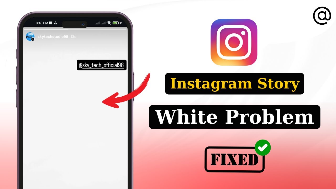 Fix Instagram Mention Story White Problem 2025 | Instagram Story White Problem