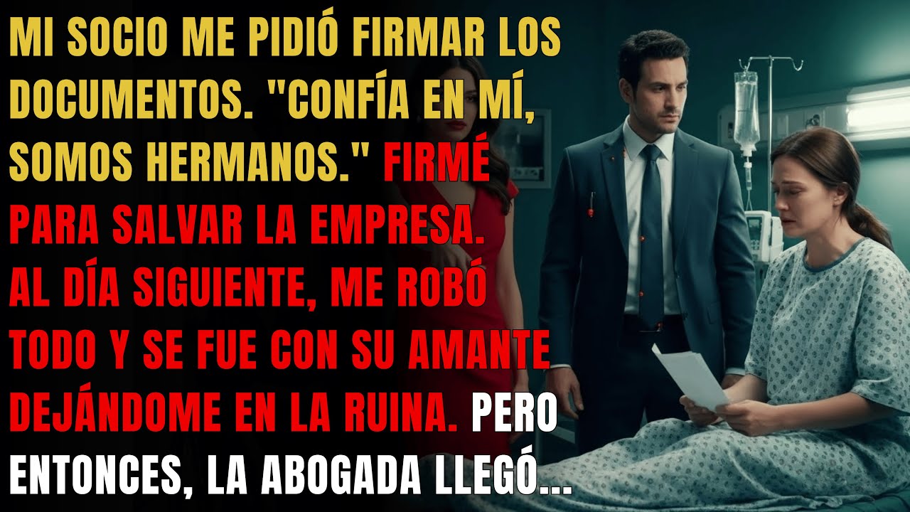 Mi Socio Me Pidió Firmar Para Salvar La Empresa, ¡Pero Me Robó Todo Y Huyó Con Su Amante! Lo Que...