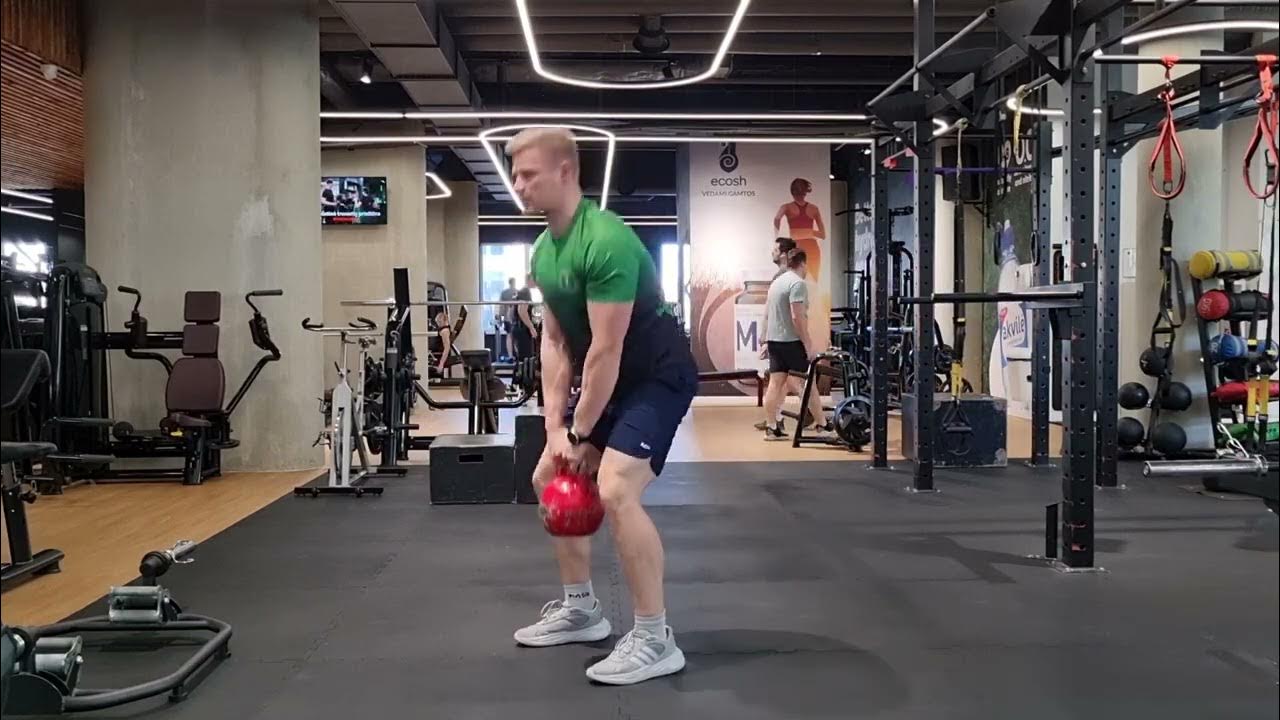 single kettlebell deadlift burpee jump YouTube
