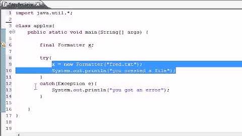Part 79: Java Programming Tutorial - Creating Files .
