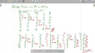 cs160 week8 bubble sort