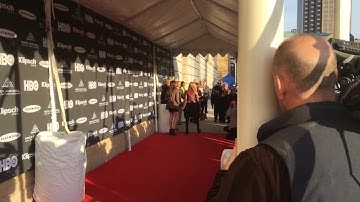 Ringo Starr on the red carpet for the 2015 Rock and Roll Hall of Fame