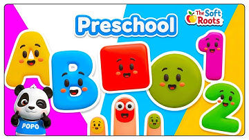 Preschool Learning activities for 3 year olds at home | Learn ABC Phonics Shapes Numbers Colors 🌈