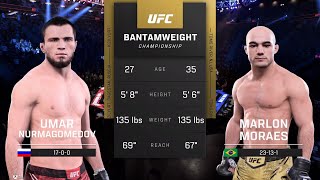 UFC 5 Gameplay Umar Nurmagomedov vs Marlon Moraes by Intrust Games 3 views 4 days ago 21 minutes