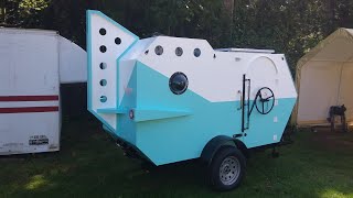 The DIY camp trailer is just about finished.