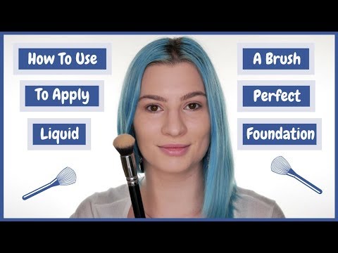 For an easy way to apply your liquid foundation, try using a brush. it will give you little more coverage than fingers or sponge, but sti...