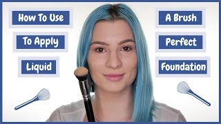 How To Use A Brush To Apply Perfect Liquid Foundation Youtube