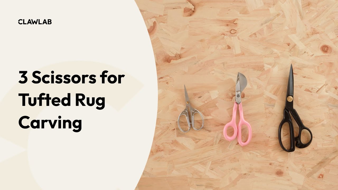 How to Trim a Tufted Rug Using 3 Scissors