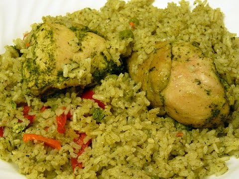 Arroz con pollo, receta Peruana (Peruvian Dish) Peruvian Food